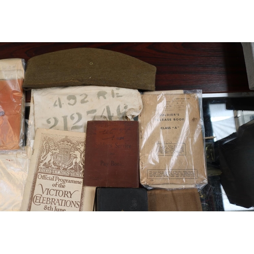 121 - Box of assorted Military Ephemera to include Royal Flying Corps documents etc