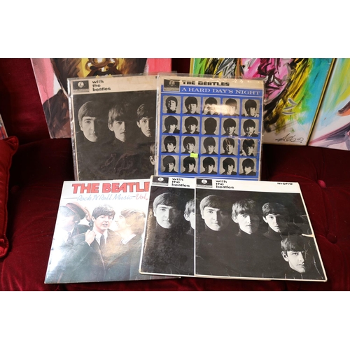 148 - Collection of assorted Period and later Beatles collectables items to inc song book, pen clock etc &... 