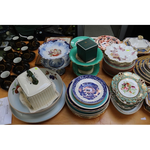 204 - Large collection of 19thC and Later English Dessert ware, Derby, Coalport, Worcester etc