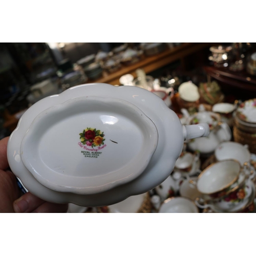 232 - Large Collection of Royal Albert Old Country Roses Dinner & Teaware