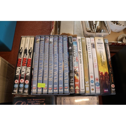 297 - Collection of assorted DVDs and Cds to include Mad Men, Yes Prime Minister etc