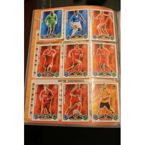 306 - Large collection of football Match Attax, Panini trading cards and folder (x6) to include 2010 South... 