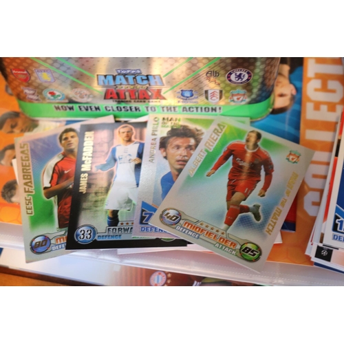 306 - Large collection of football Match Attax, Panini trading cards and folder (x6) to include 2010 South... 