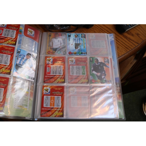 306 - Large collection of football Match Attax, Panini trading cards and folder (x6) to include 2010 South... 