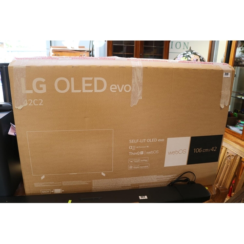 318 - Boxed LG OLED Evo 42C2 Television