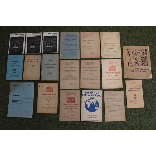 334 - Collection of Military Manuals to include RAF and Home Guard (Approx. 19)