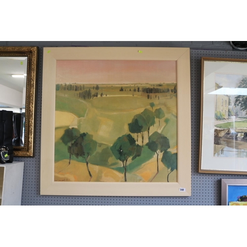 348 - Framed Interiors Print depicting a countryside scene