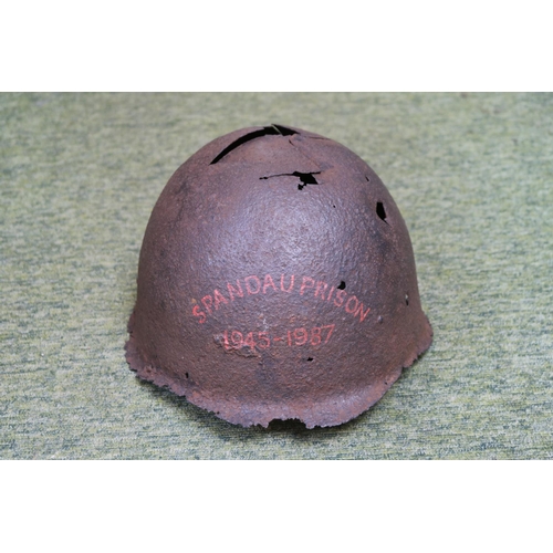 363 - WW2 Red Army Helmet found by PFC Kato 287th Military Police Company US Army Berlin November 1989 in ... 