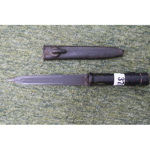 371 - Fall Type Bayonet with Scabbard 29cm in Length