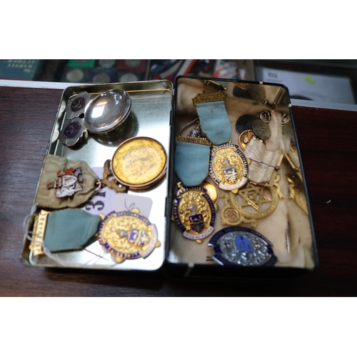 378 - Collection of assorted Badges and Medallions inc. Cheshire County Council Ambulance Transport Servic... 