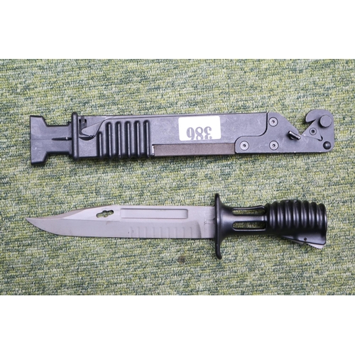 386 - British Army SA80 Bayonet with scabbard