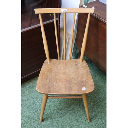 456 - Early Ercol Blonde Elm mid century 341 Pattern dining Chair