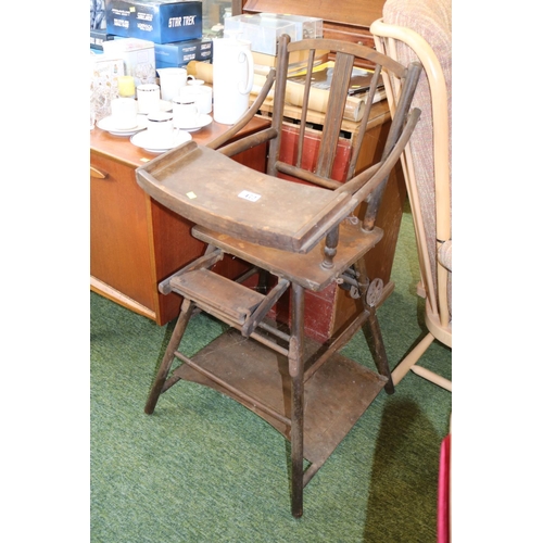 472 - Victorian Childs Metamorphic High chair