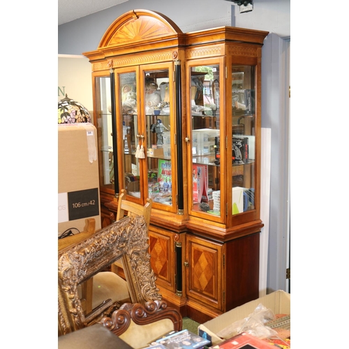 485 - Large Glazed Modern Display Lounge cabinet