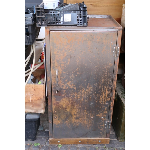 546 - Polished Metal Chemical cabinet