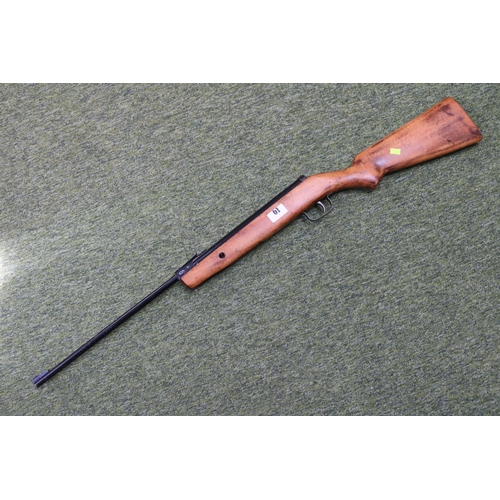 61 - Spanish .22 Air Rifle with Walnut Stock. 104cm in Length