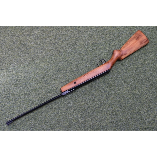 61 - Spanish .22 Air Rifle with Walnut Stock. 104cm in Length