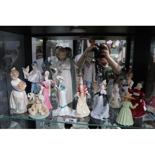 76 - Collection of Ceramic figures to include Lladro, Royal Doulton etc (13)