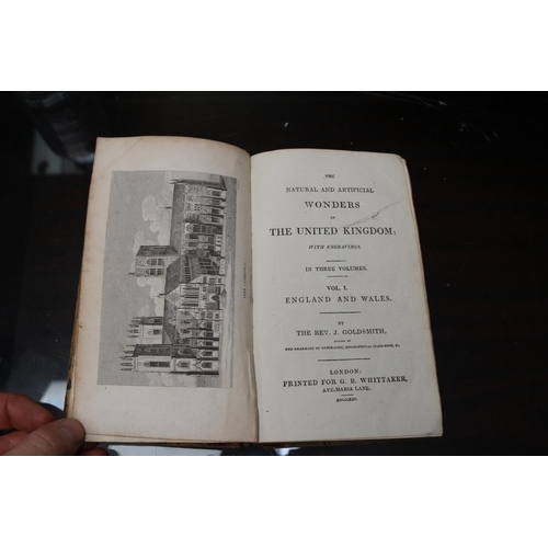 83 - 3 Volumes The Natural and Artificial Wonders of the United Kingdom
Rev. J. Goldsmith; Richard Philli... 