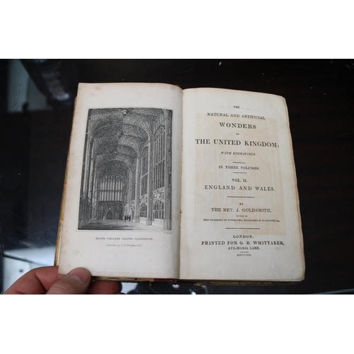 83 - 3 Volumes The Natural and Artificial Wonders of the United Kingdom
Rev. J. Goldsmith; Richard Philli... 