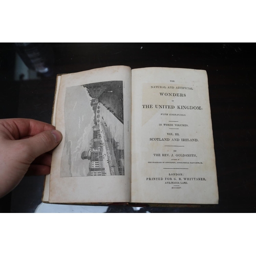 83 - 3 Volumes The Natural and Artificial Wonders of the United Kingdom
Rev. J. Goldsmith; Richard Philli... 