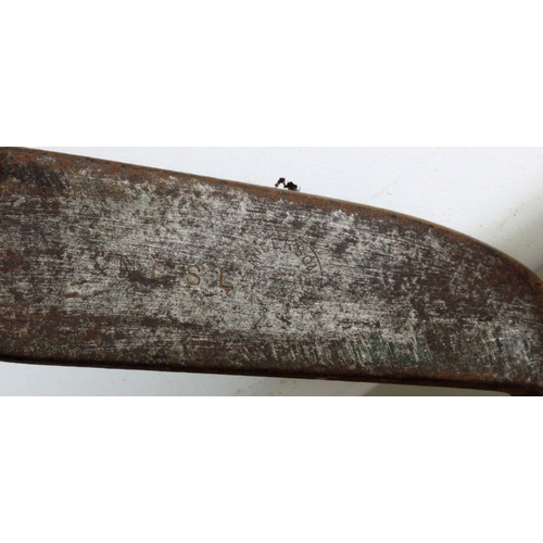 19 - Five Hickory Irons inc Anderson and Millar. C. Millar, Glasgow small headed iron. Anderson, Army & N... 