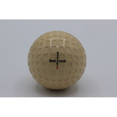 5 - Mint Condition Super Harlequin Golf Ball c1929. A mint condition Super Harlequin golf ball by the Ha... 