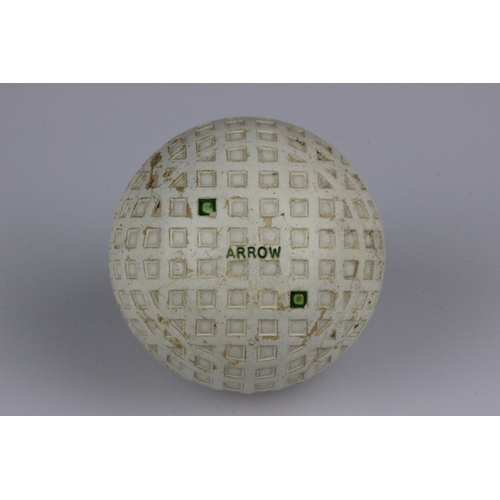 7 - Arrow Square Mesh Patterned Ball c1920 Worthington Ball Co. Arrow square mesh patterned ball c1920. ... 