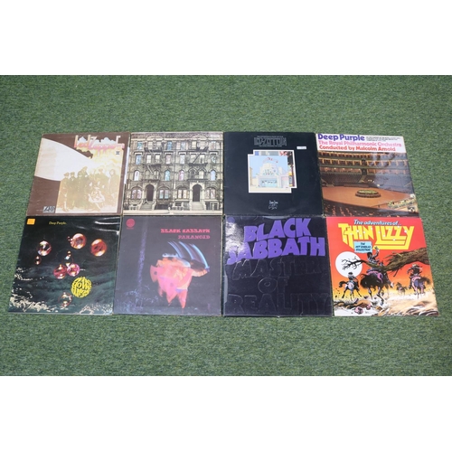 106 - Collection of Rock Vinyl Records to include Black Sabbath, Led Zeppelin, Deep Purple etc