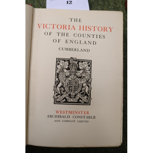 12 - A History of the County of Cumberland - Archibald Constable and Company Limited 2 Volumes