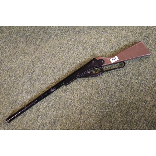 127 - Vintage Childs painted Air Rifle 78cm in Length