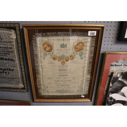 141 - Collection of Opera and Theatre Silks and Posters to include Royal Opera Covent Garden, Theatre Roya... 