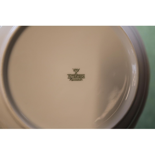 162 - Extensive Bavarian floral decorated transfer printed dinner service with printed mark to base