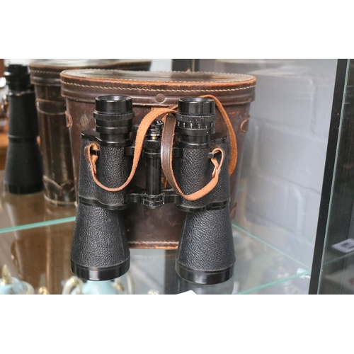 22 - Pair of Prinz 12 x 50 Binoculars in Leather case