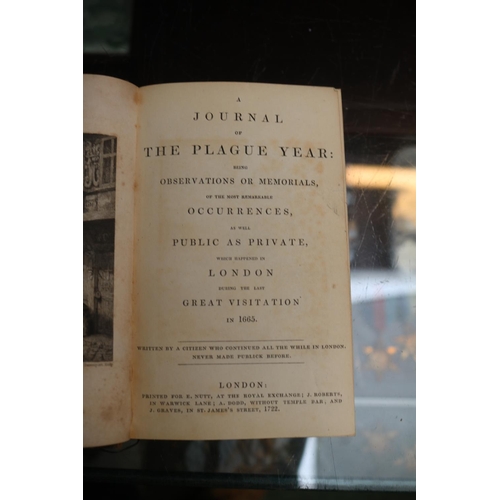 31 - Collection of Antiquarian books to include Forsters Life of Goldsmith, Tennyson, Saintaine Le Chemin... 