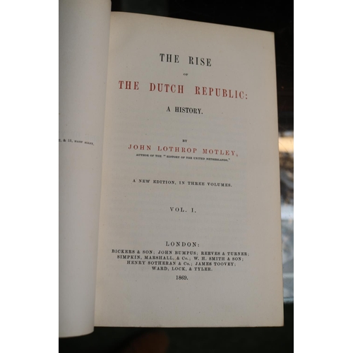 33 - Motleys Dutch Republic by John Lothrop Motley Dated 1869 7 Volumes