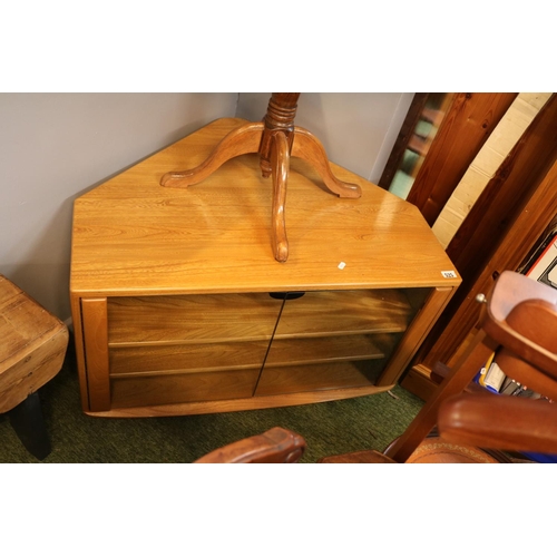 525 - Ercol TV Stand with glazed doors