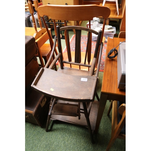 552 - Edwardian Metamorphic child's High Chair