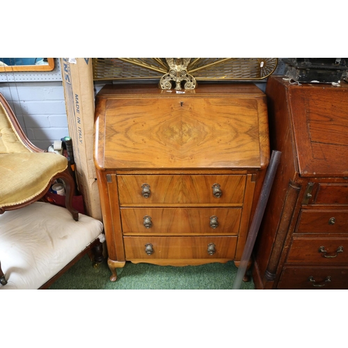 559 - Walnut 1950s Fall front bureau