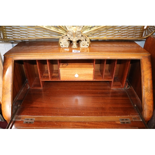 559 - Walnut 1950s Fall front bureau