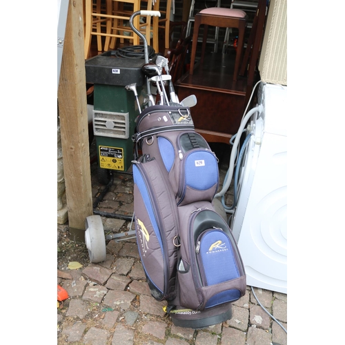 629 - Powakaddy Golf Trolley and Clubs