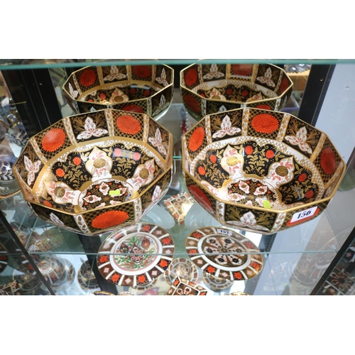 156 - Pair of Abbeydale of Duffield Derbyshire Bone China 'Chrysanthemum' pattern Octagonal Fruit Bowls