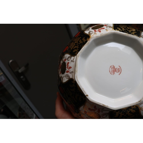 156 - Pair of Abbeydale of Duffield Derbyshire Bone China 'Chrysanthemum' pattern Octagonal Fruit Bowls