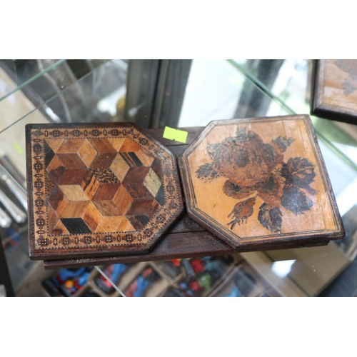 18 - Late 19thC Tunbridge Parquetry Ware sliding bookend