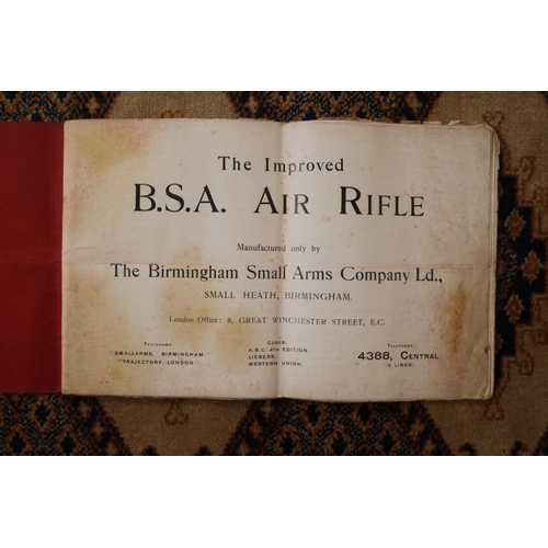 205 - Rare The Improved BSA Air Rifle Manual