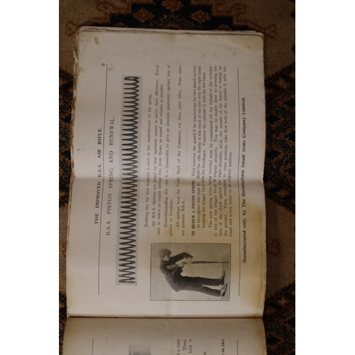 205 - Rare The Improved BSA Air Rifle Manual