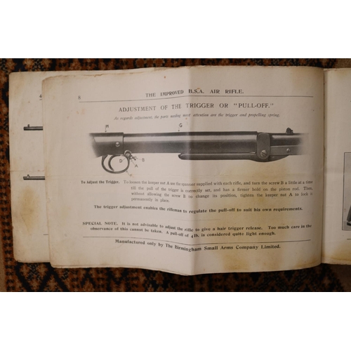 205 - Rare The Improved BSA Air Rifle Manual