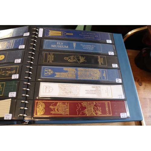 234 - 3 Album's of Leather Bookmarks Vol 1: Bedfordshire x 24 Berkshire X 34, Bucks X18 Cambs x67 Vol 2: C... 