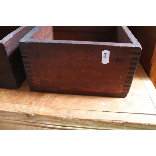 236 - Ply fitted box stamped Oakington, 2 Air Ministry Stores boxes to include 1934 dated and a Metal CM26... 