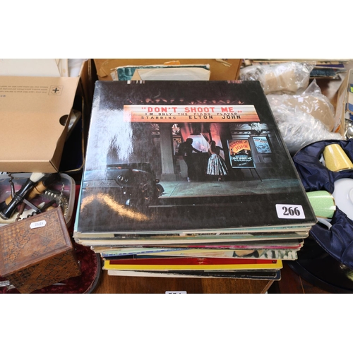 266 - Collection of assorted Vinyl Records to include Elton John, Cream, Rod Stewart etc